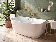 Back to Wall Bathtub TAUCA 1700 x 800 mm White_1149506