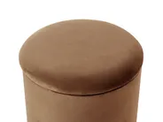 Storage Pouffe WENONA Velvet Dark Brown_1026301