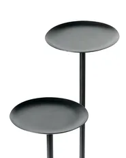 Candle Holder LAMEGO 23 cm Metal Black_968595