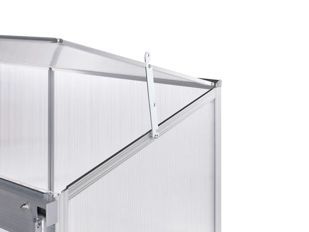 Balcony Greenhouse LECCE 129 cm 59 cm Silver_1005529