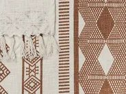 Blanket JORHAT Cotton 130 x 180 cm Beige_829253