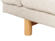 Sofa 3 Seater NIVALA Fabric Light Beige_874124