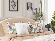 Set of 2 Decorative Cushions FOTHERGILLA 45 x 45 cm Multicolour Abstract Pattern_818454
