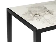 Dining Table CLARENCE White Marble 120 cm 70 cm Ceramic_1001824