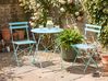 Bistro Set Folding FIORI Metal Turquoise