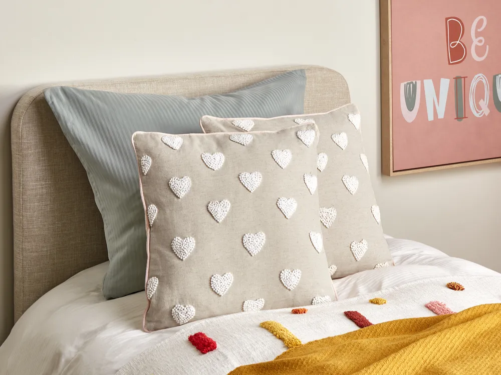 Throw Cushion GAZANIA Cotton 45 x 45 cm Beige_893245