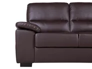 Sofa 2 Seater VOGAR Faux Leather Dark Brown_676527
