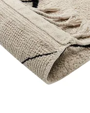 Rug ERLER Light Beige 140 x 200 cm Cotton_840031