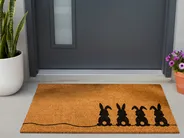 Dörrmatta PULIAN Naturlig 55 x 120 cm Kanin Kokosfiber_1013163