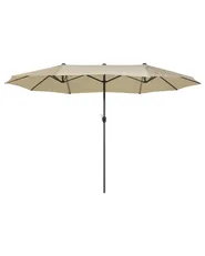 Patio Parasol 460 cm SIBILLA Beige_680033