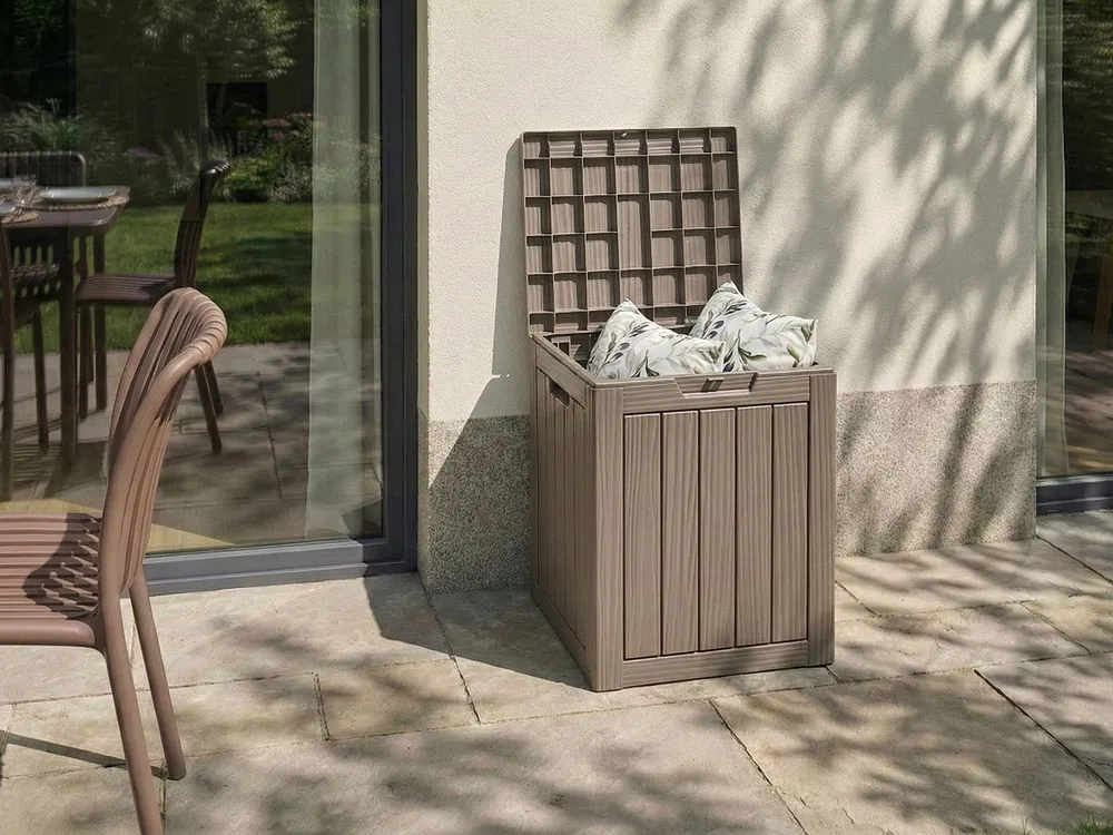 Storage Box MEDELLIN 46 cm 43 cm Taupe