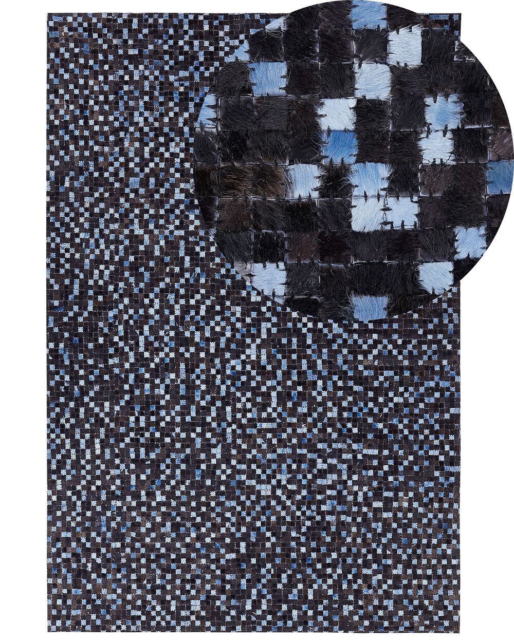 Teppe IKISU Mørkebrun 160 x 230 cm Ekte skinn
