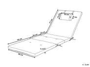 Dyna för solstol TOSCANA/JAVA/AMANTEA PREMIUM 189 x 58 cm Off-White_1064983