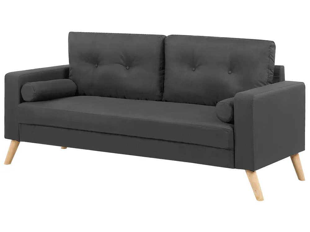 Sofa 2 Seater KALMAR Fabric Dark Grey_755640