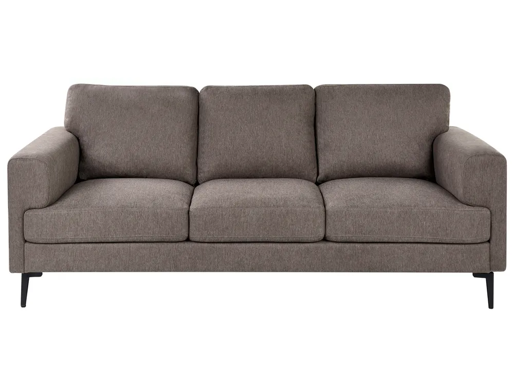Sofa 3 Seater LOUSTO Fabric Brown