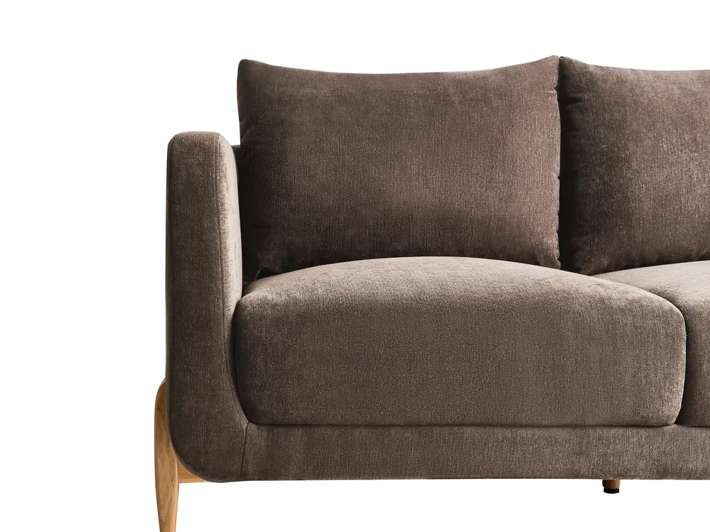 Sofa 2 Seater GIMO Chenille Dark Brown_1036233