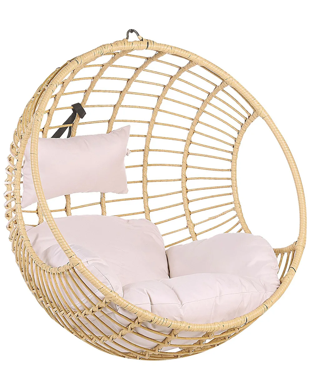 Hanging Chair with Stand ASPIO PE Rattan Natural_763703