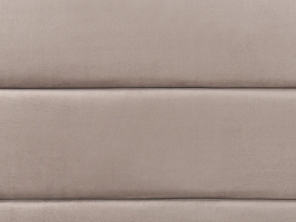 Ottoman Bed ROUEN Velvet Taupe 160 x 200 cm (EU King Size)_843848