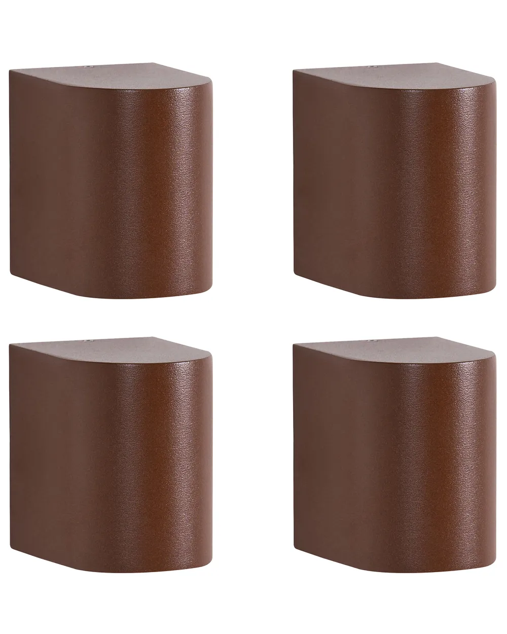 Set of 4 Outdoor Wall Lights AVIA Brown