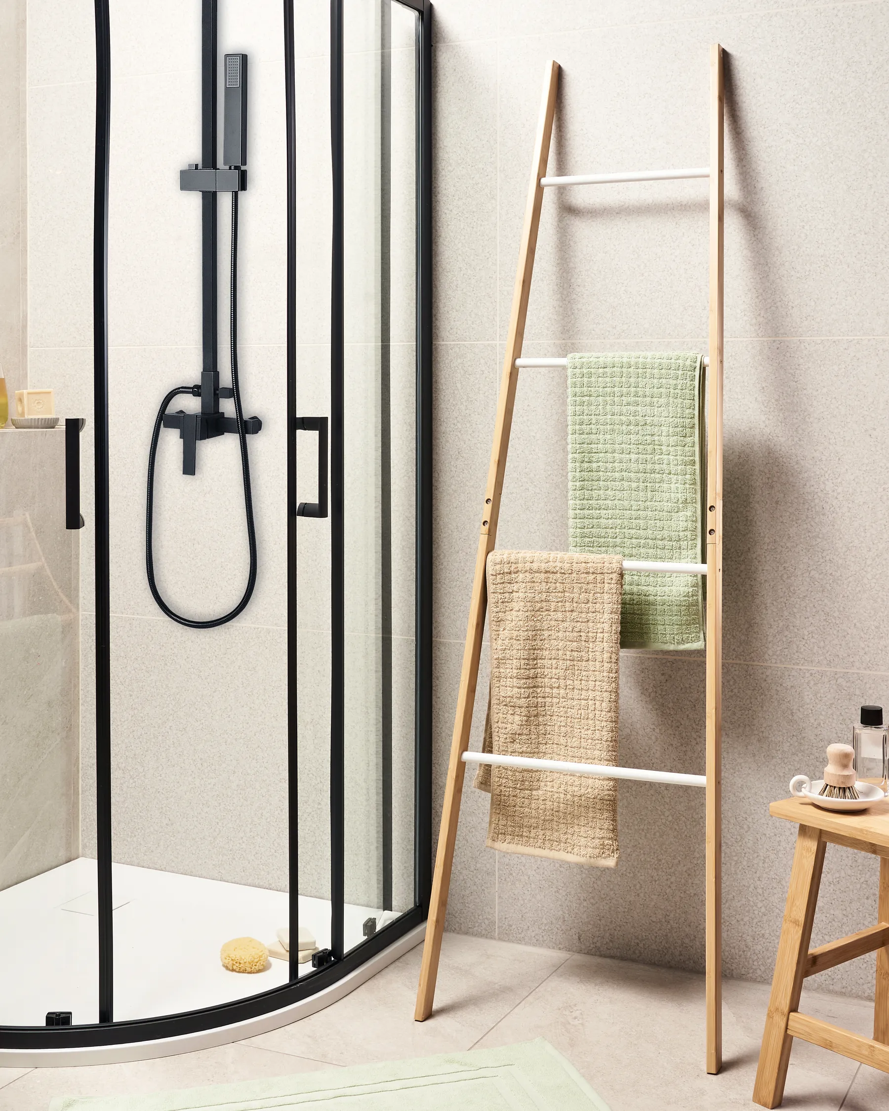 Towel Stand OTAVALO Bamboo Light Brown_970768