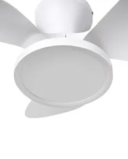 Ceiling Fan with Light PUNTI with Remote LED White_1032119