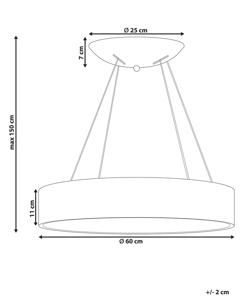 LED-riippuvalaisin LENYA metalli Valkoinen_825792