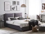 Ottoman Bed BATILLY Velvet Grey 180 x 200 cm (EU Super King)_770621