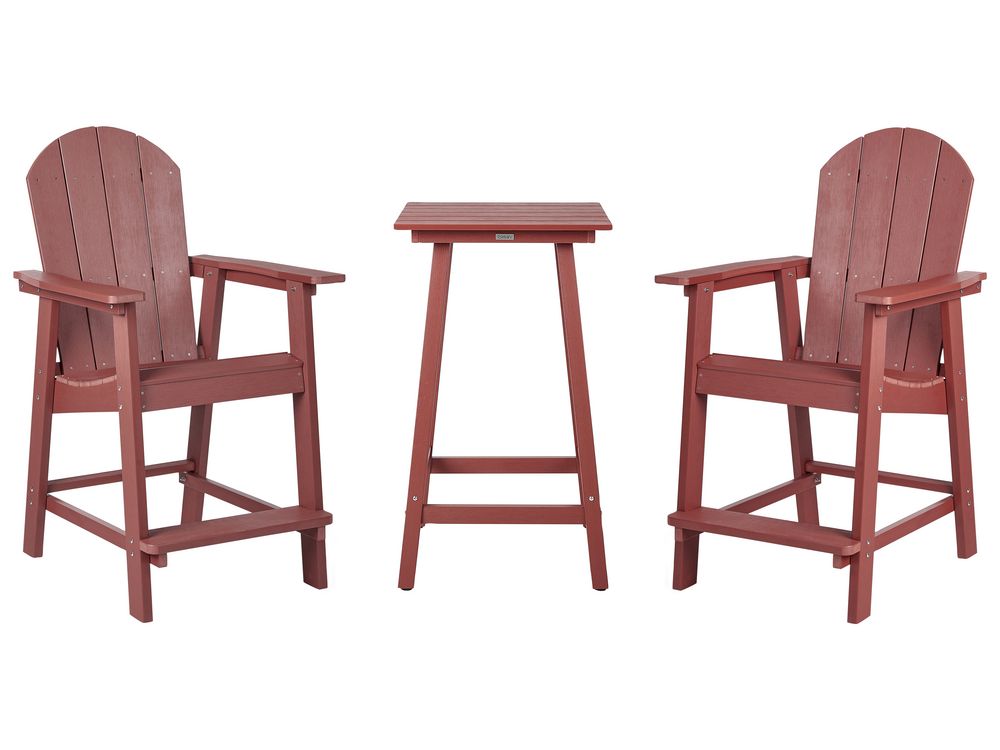 Kafésett ADIRONDACK Rød