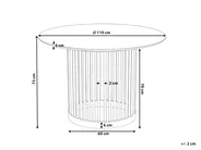 Dining Table BOYLE Light Oak 110 cm 110 cm_1027522