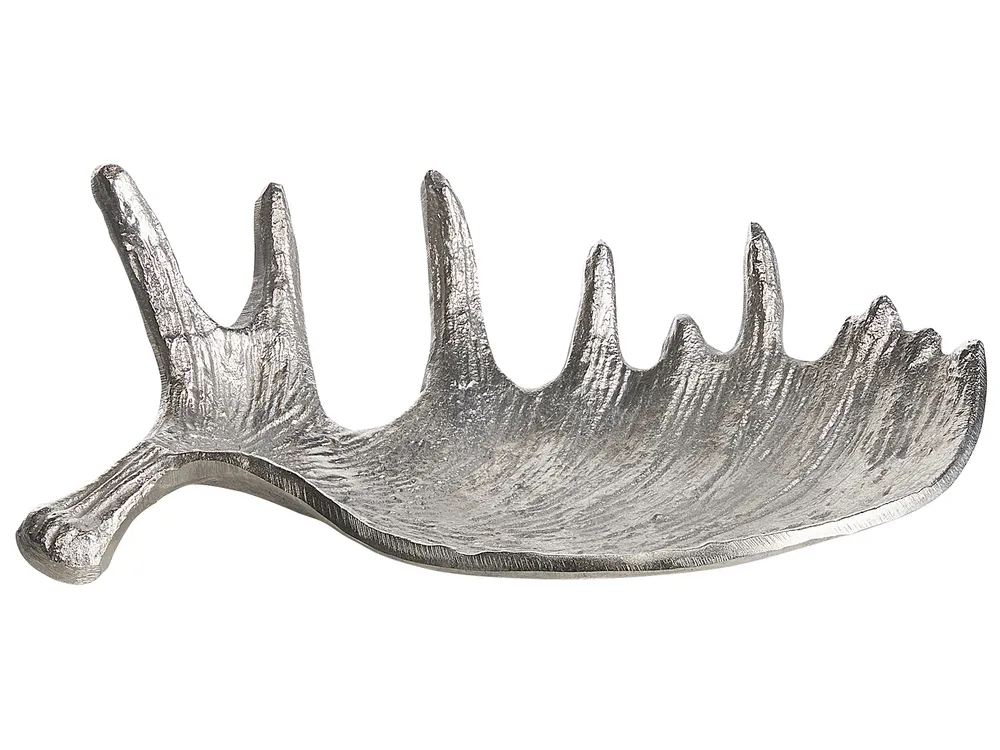 Trinket Dish Moose Antler CARTHAGE Metal Silver
