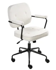 Desk Chair PAWNEE Boucle Off-White_1016760