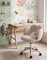 Desk Chair WHIZZY Boucle Light Beige