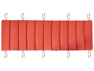 Sun Lounger with Cushion BRESCIA PREMIUM Acacia Wood Red_990708