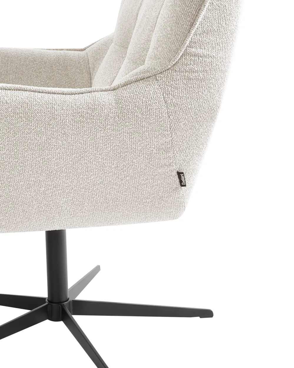 Svängbar fåtölj MOLLE II med fotpall Ljusbeige_966539