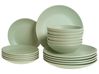 Set of 18 Dinnerware VIVANI Stoneware Green