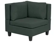 Modular Sofa 3 Seater UNSTAD Fabric Dark Green_893373