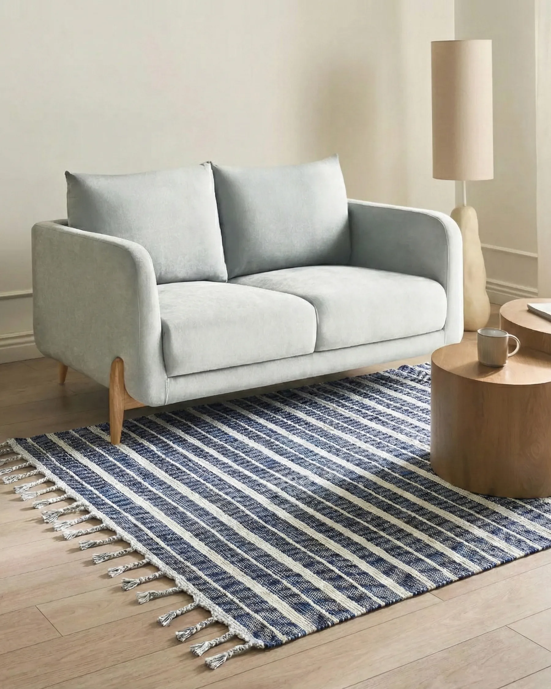 Rug BADEMLI Dark Blue 140 x 200 cm_846569