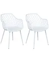Set of 2 Dining Chairs NASHUA II White