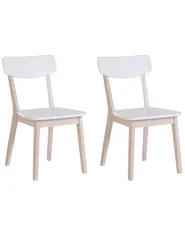 Set of 2 Dining Chairs SANTOS White_757987