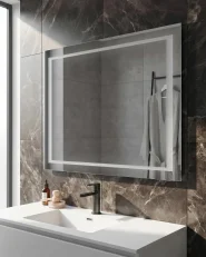 LED Bathroom Mirror EYRE 80 cm 60 cm Silver_1145513