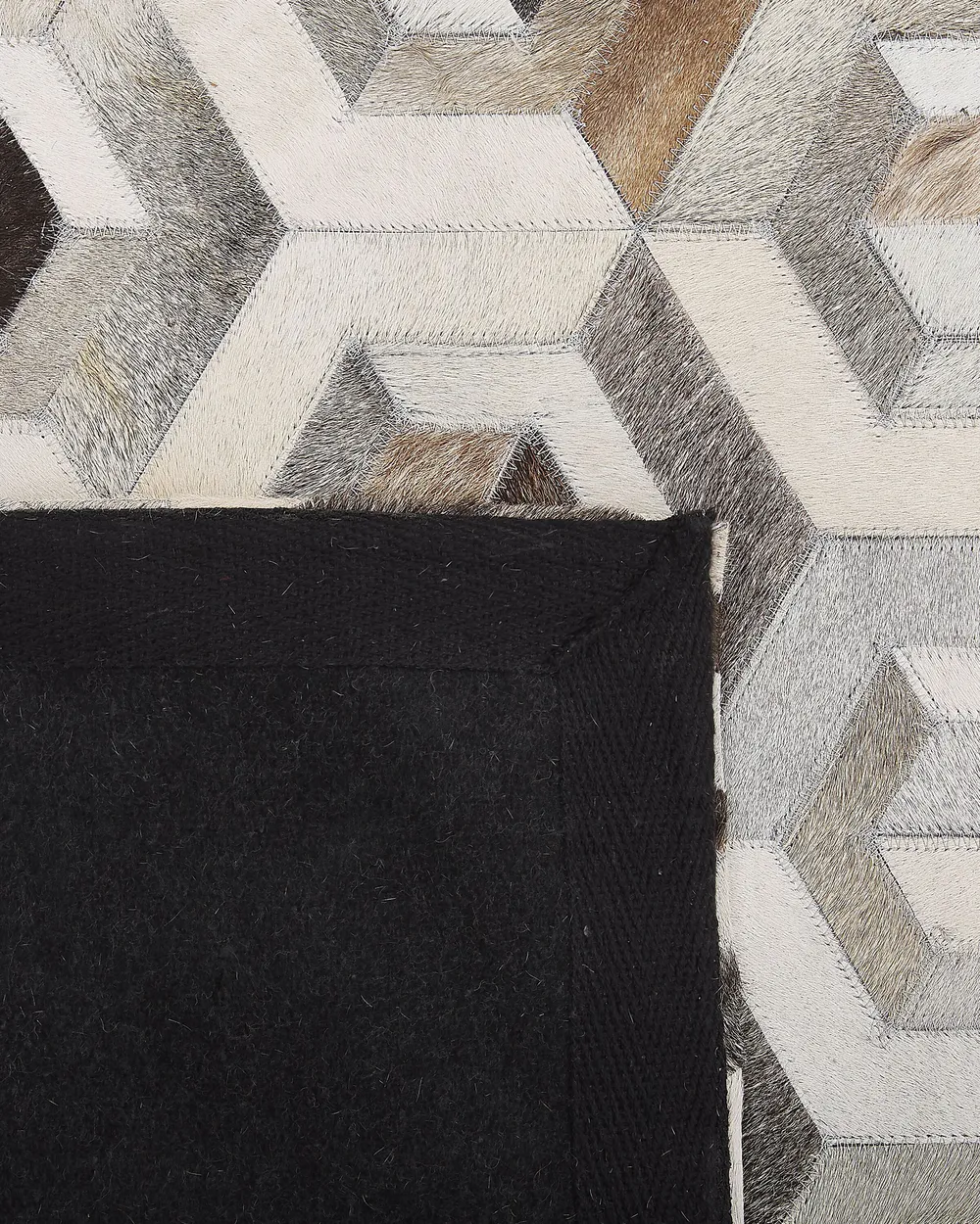 Matta TAVAK Beige 160 x 230 cm Läder_787194
