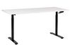 Manuellt höj- och sänkbart skrivbord DESTINAS 160 cm 72 cm Vit/ Svart