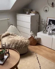 Faux Fur Rug MUNGO Beige 63 x 95 cm_953187
