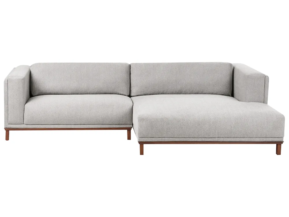Corner Sofa 4 Seater VENG Fabric Grey Left Hand