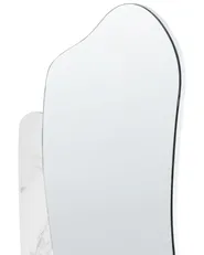 Wall Mirror ARVERT 60 cm 80 cm White Marble_1003397