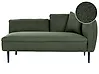 Right-Hand Chaise Longue CHEVANNES Boucle Dark Green
