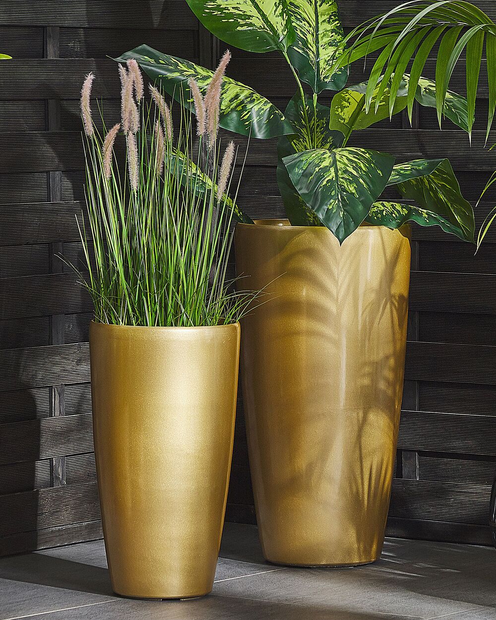 Plant Pot TSERIA 40 cm Gold