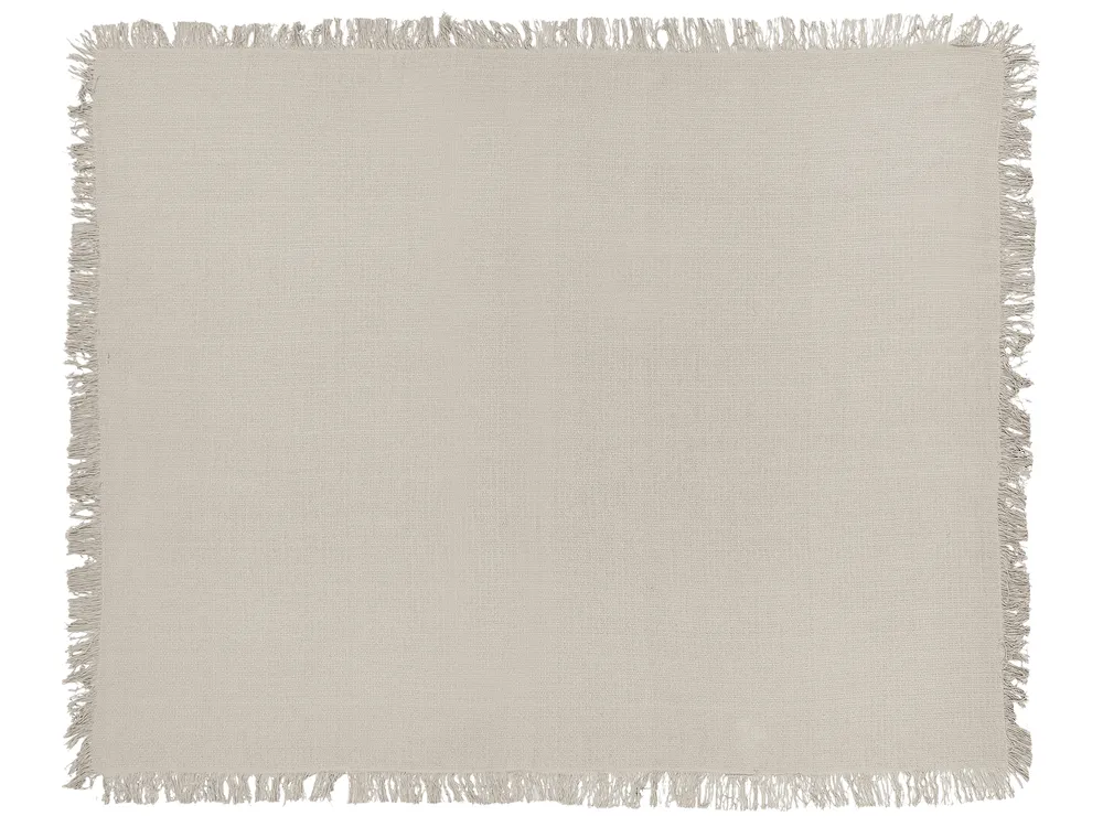 Bedspread YERBENT Cotton 150 x 200 cm Light Grey_917998
