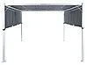 Paviljonki LED-valo PARGA 310 cm x 310 cm Metalli Harmaa