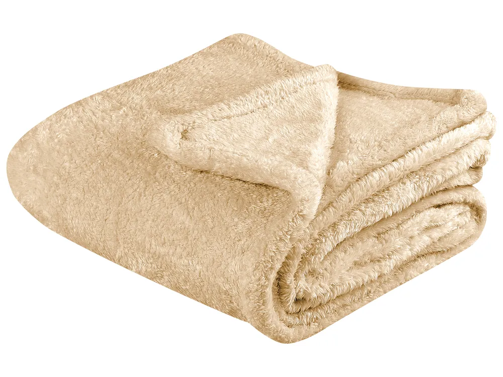 Blanket NAMDU 125 x 150 cm Sand Beige